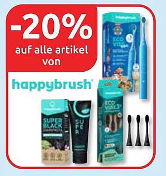 -20% auf alle Artikel von happybrush
