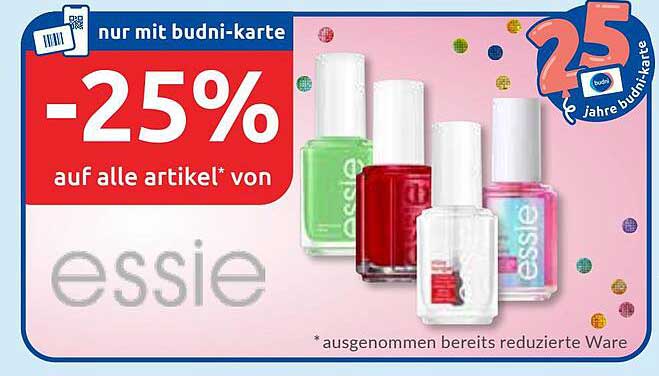 -25% auf alle Artikel von essie