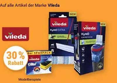 30% Rabatt auf alle Artikel der Marke Vileda