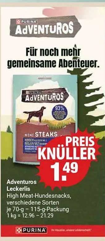 Adventuros Leckerlis - High Meat-Hundefutter zum Top-Preis