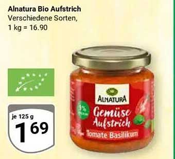 Alnatura Bio Aufstrich - Tomate Basilikum