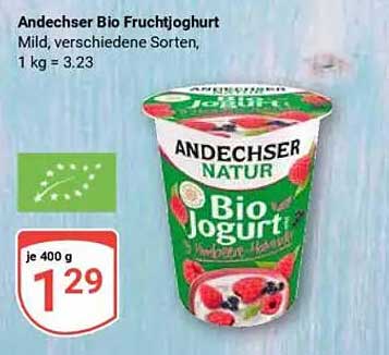 Andechser Bio Fruchtjoghurt, 400 g