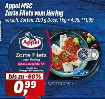 Appel MSC Zarte Filets vom Hering