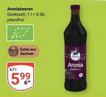 Aroniabeeren Direktsaft 100% 0,7l