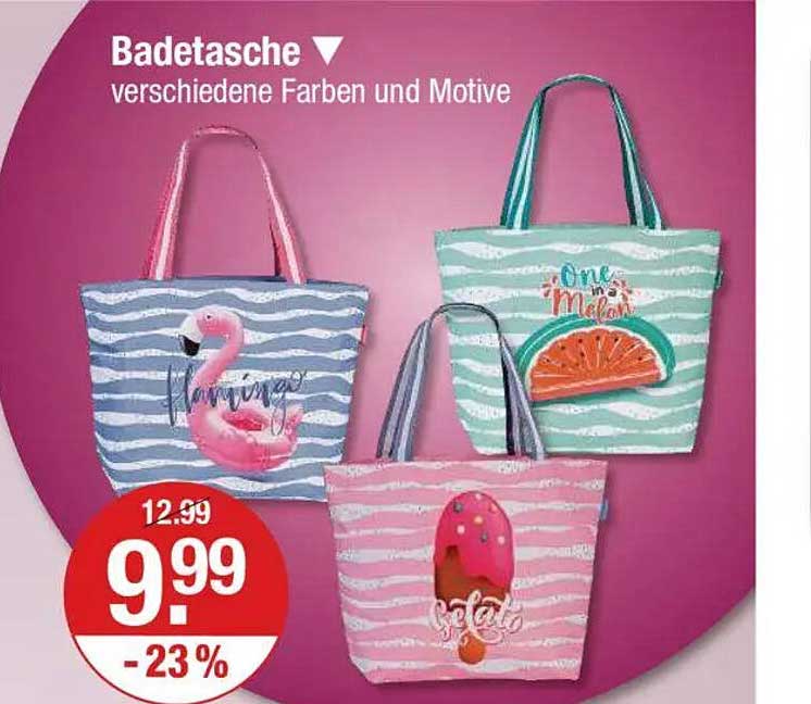 Badetasche - verschiedene Farben und Motive
