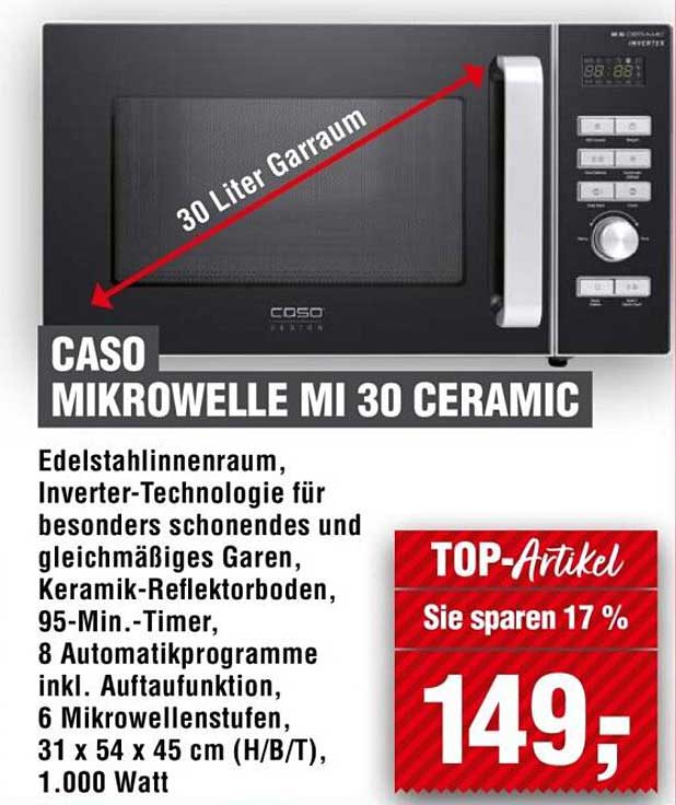 CASO Mikrowelle MI 30 Ceramic