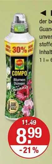 COMPO Blumendünger Guano 1 l