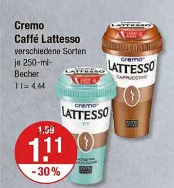 Cremo Caffè Lattezza 250-ml Becher - Verschiedene Sorten