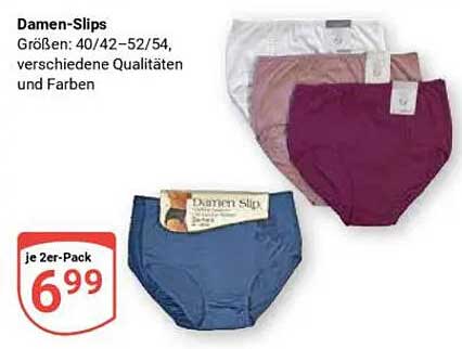 Damen-Slips - 2er-Pack für nur 6,99 €