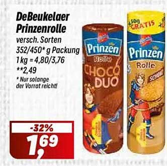 DeBeukelaer Prinzenrolle - Verschiedene Sorten