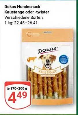 Dokas Hundesnack Kaustange oder -twister