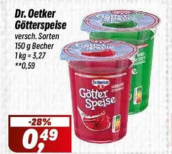 Dr. Oetker Götterspeise versch. Sorten 150 g Becher