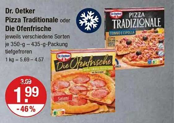 Dr. Oetker Pizza Traditionale oder Die Ofenfrische