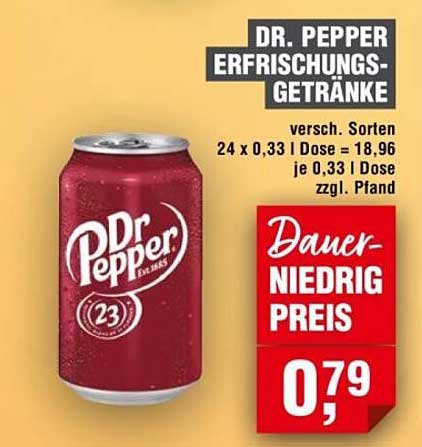 DR. PEPPER ERFRISCHUNGSGETRÄNKE
