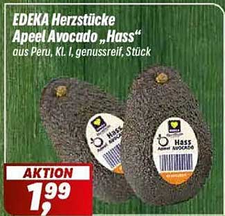 EDEKA Herzstücke Apeel Avocado "Hass" aus Peru, KL. I, genussreif, Stück
