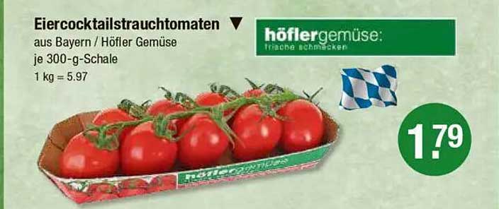 Eiercocktailstrauchtomaten aus Bayern - Höfler Gemüse