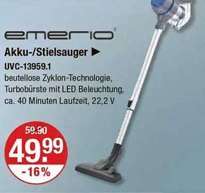 emerio Akku-/Stielsauger UVC-13959.1