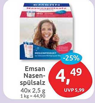 Emsan Nasenspülsalz 40x2,5 g