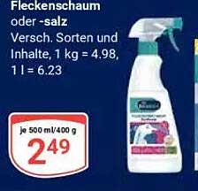 Fleckenschaum oder -salz - Verschiedene Sorten und Inhalte
