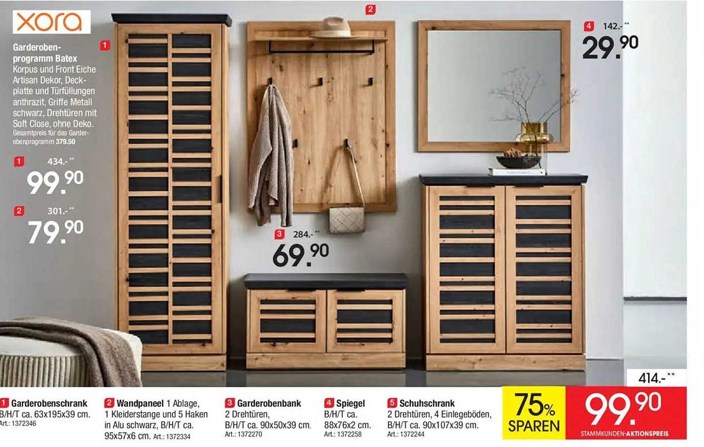 Garderobenprogramm Batex - Hochwertige Garderobe von xora