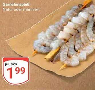 Garnelenspieß Natur oder mariniert