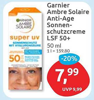 Garnier Ambre Solaire Anti-Age Sonnencreme LSF 50+