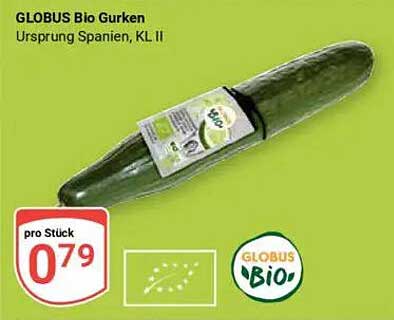 GLOBUS Bio Gurken - Ursprung Spanien, KL II