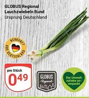 GLOBUS Regional Lauchzwiebeln Bund - Ursprung Deutschland