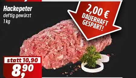 Hackepeter deftig gewürzt 1 kg