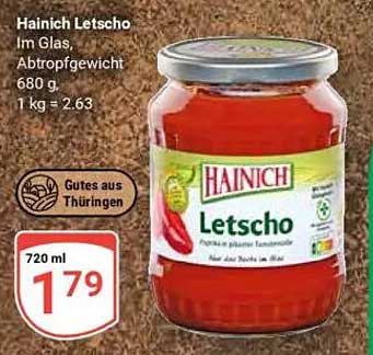 Hainich Letscho 720 ml
