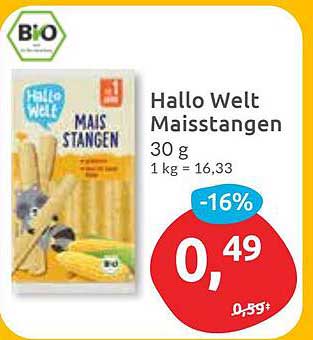 Hallo Welt Maisstangen 30 g