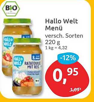 Hallo Welt Menü - verschiedene Sorten 220 g