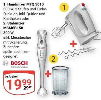 Handmixer MFQ 3010 & Stabmixer MSM6B150