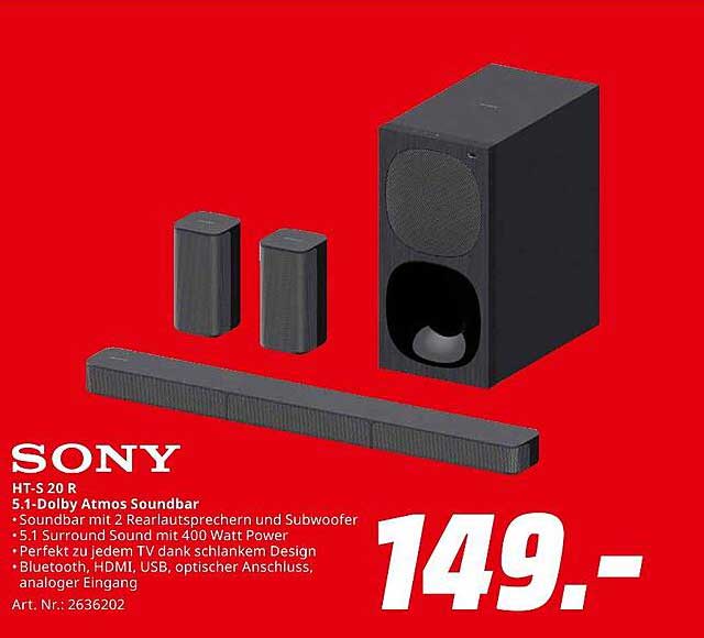 HT-S 20 R 5.1 Dolby Atmos Soundbar