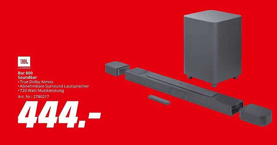 JBL Bar 800 Soundbar mit True Dolby Atmos