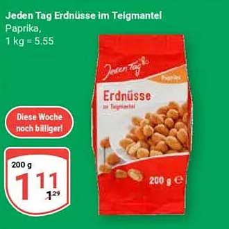 Jeden Tag Erdnüsse im Teigmantel - Paprika