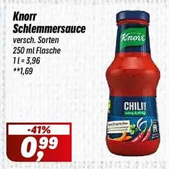 Knorr Schlemmersauce – verschiedene Sorten, 250 ml Flasche