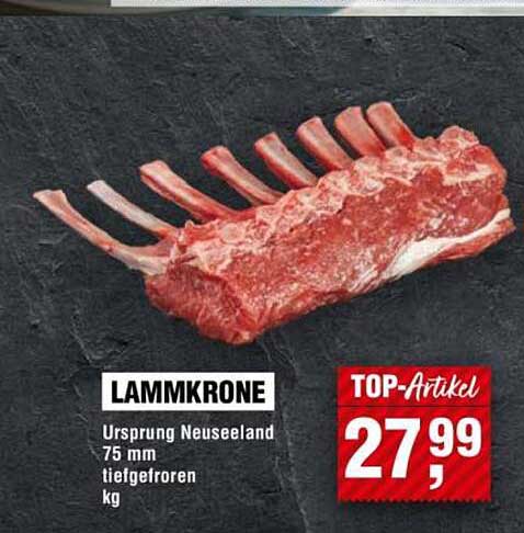 LAMMKRONE - Herkunft Neuseeland, 75 mm, tiefgefroren