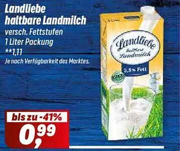 Landliebe haltbare Landmilch 1 Liter