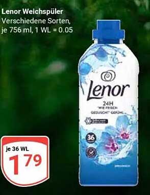 Lenor Weichspüler verschiedene Sorten, je 756 ml