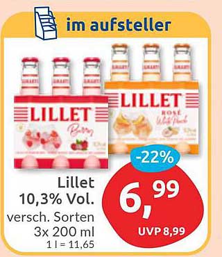 Lillet 3x200ml – verschiedene Sorten