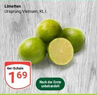 Limetten 4er-Schale – Unbehandelt aus Vietnam