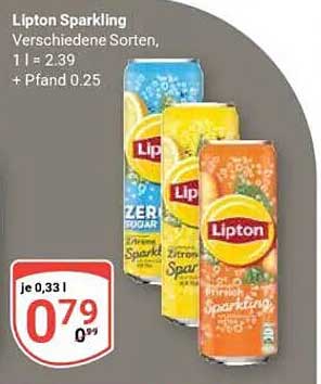 Lipton Sparkling - Erfrischende Vielfalt genießen