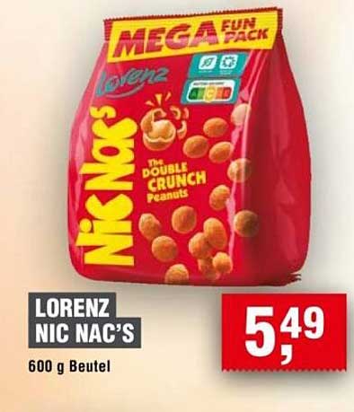 Lorenz Nic Nac's 600 g Beutel