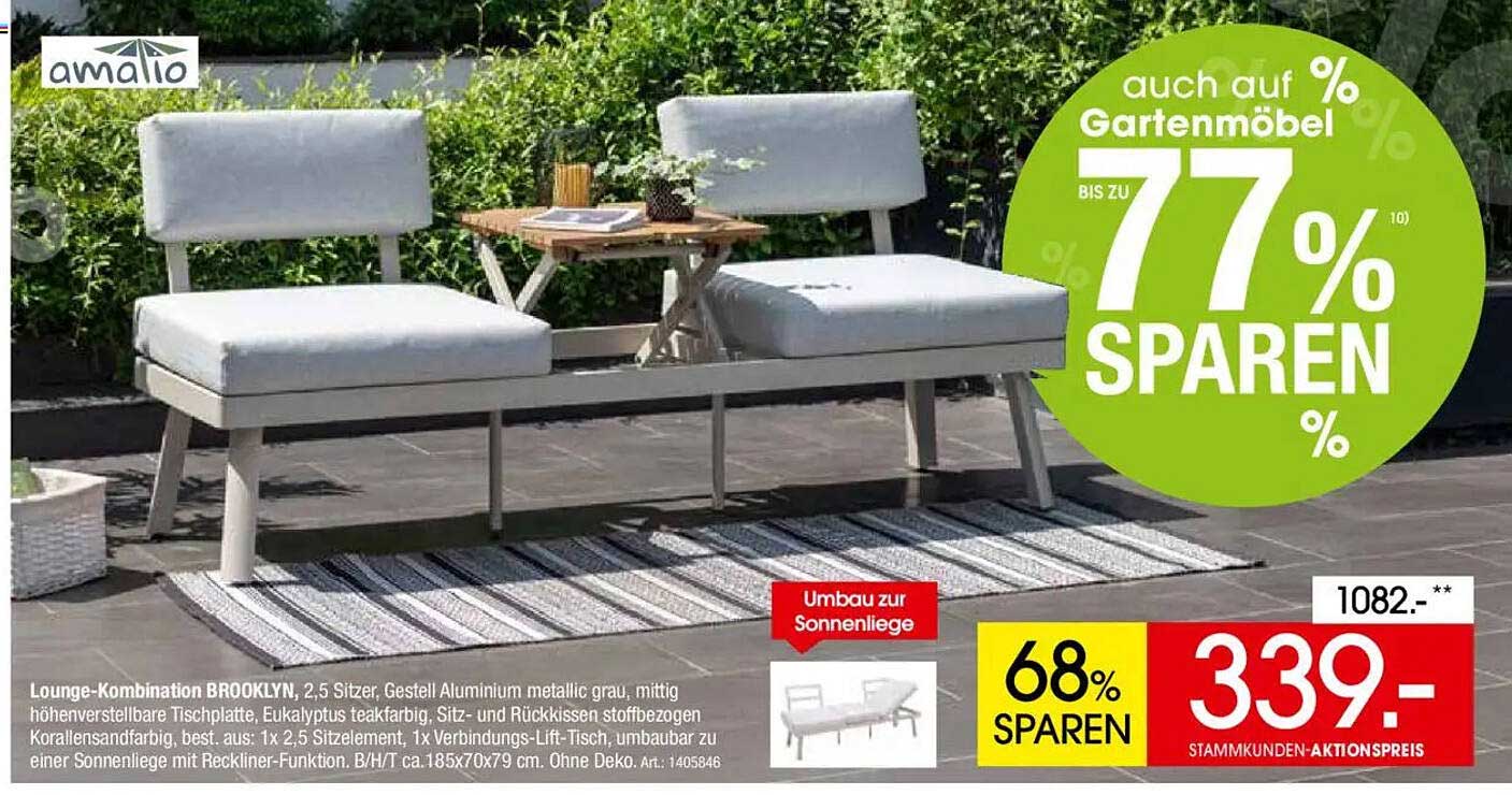 Lounge-Kombination BROOKLYN – Ihr neuer Gartenliebling