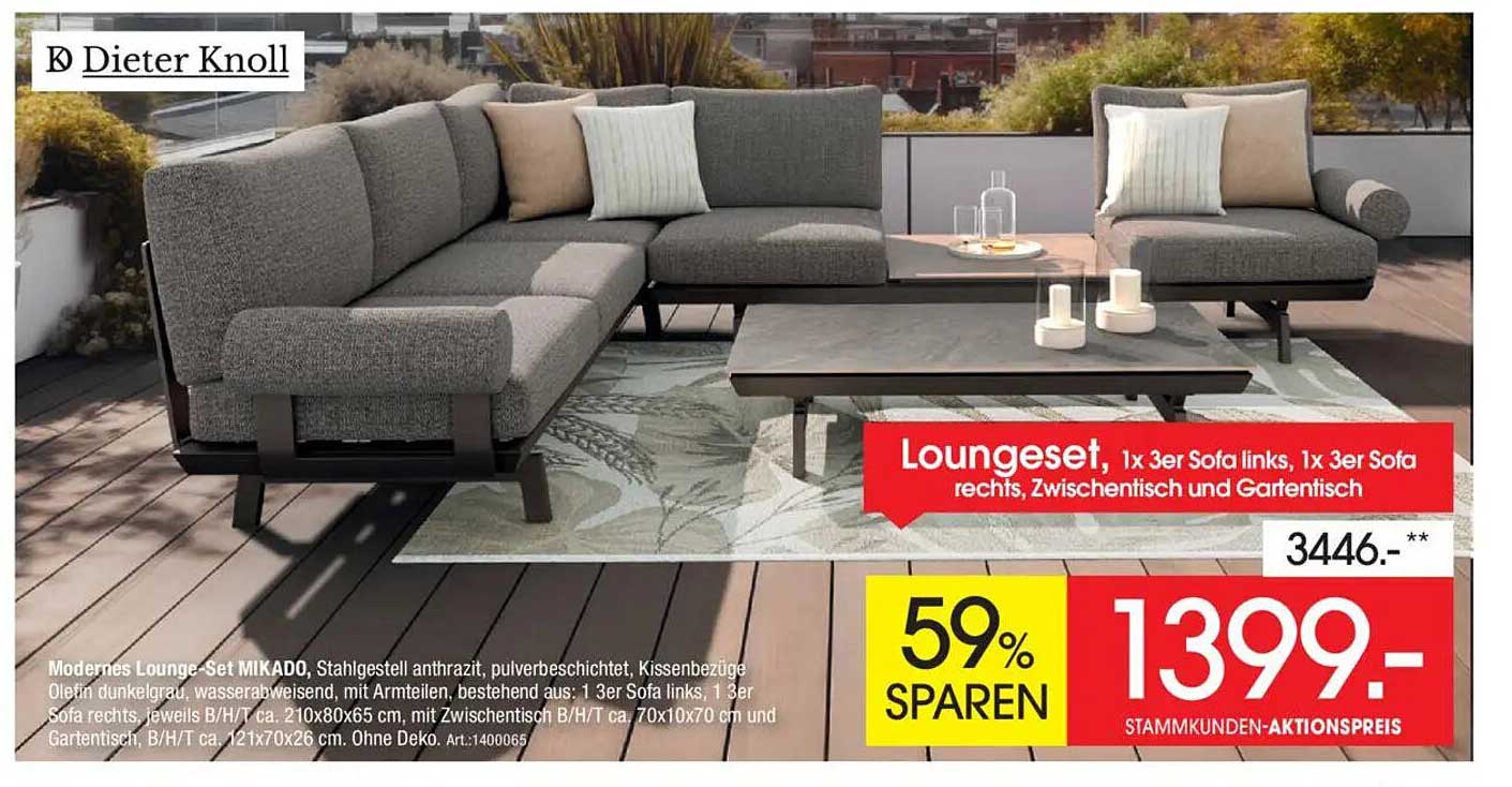 Lounge-Set MIKADO – Komfort und Stil für Ihren Garten