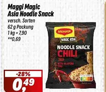 Maggi Magic Asia Noodle Snack Chili - 62 g