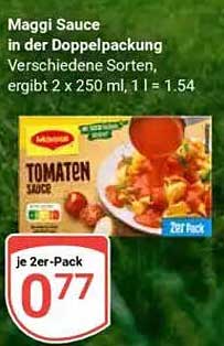 Maggi Sauce in der Doppelpackung