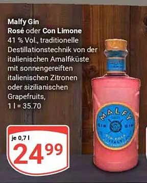 Malfy Gin Rosé oder Con Limone