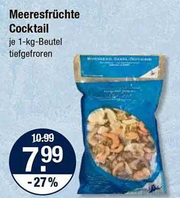 Meeresfrüchte Cocktail je 1-kg-Beutel tiefgefroren